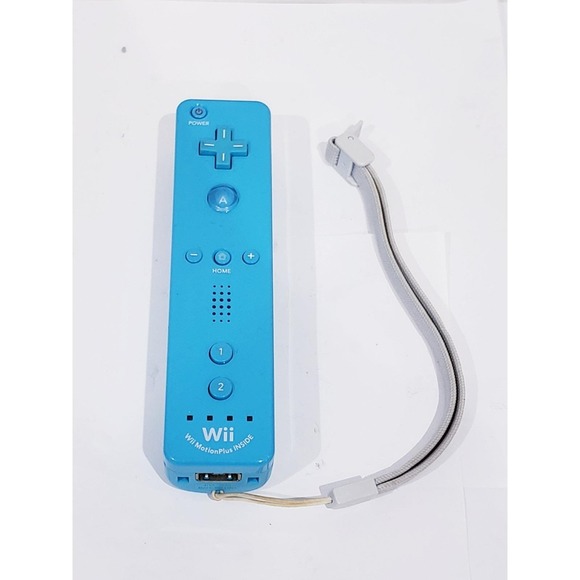 Nintendo Other - OEM Nintendo Wii Remote With Motion Plus Inside RVL-036 Blue - Works